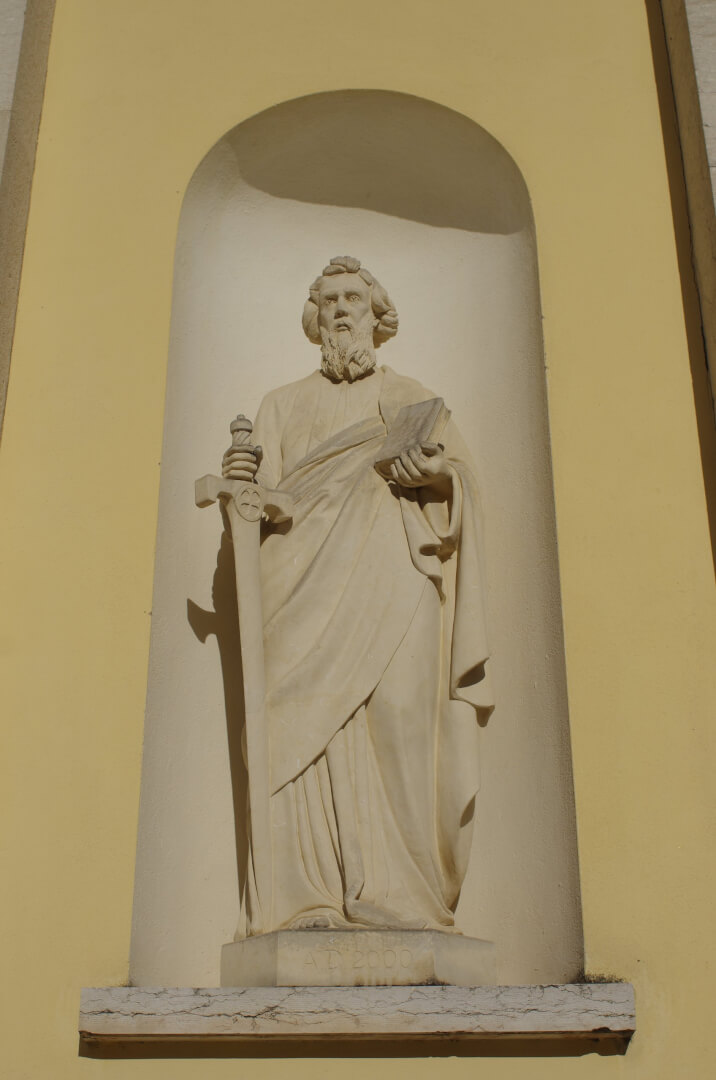 Parrocchia Santi Pietro e Paolo a Marano di Valpolicella: Statua di San Paolo (foto Paolo Villa-ctg Lessinia)